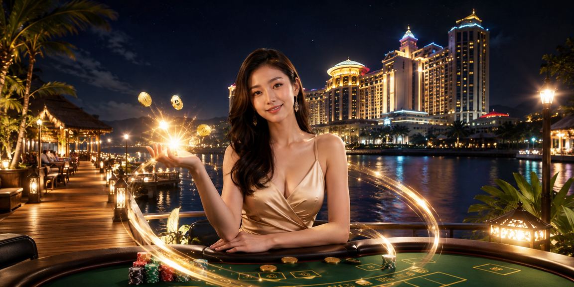 Meja baccarat kasino langsung dengan suasana Genting Highlands dalam platform igay69